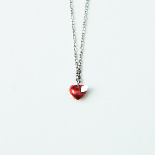 “Heart of glass” - Necklace - Red