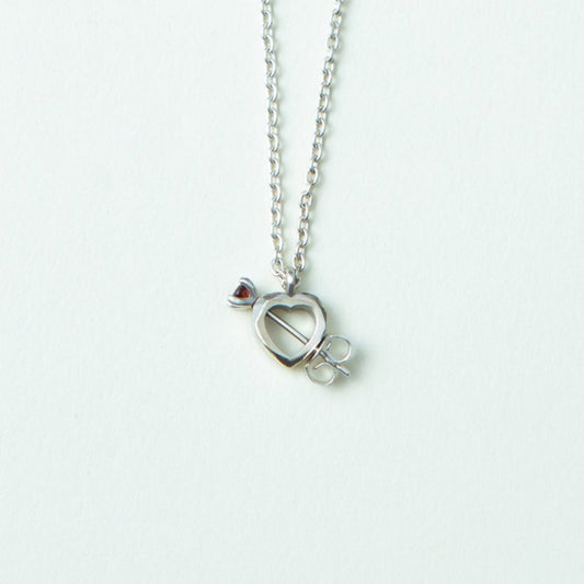 "Through the Heart" - Necklace&Pierce