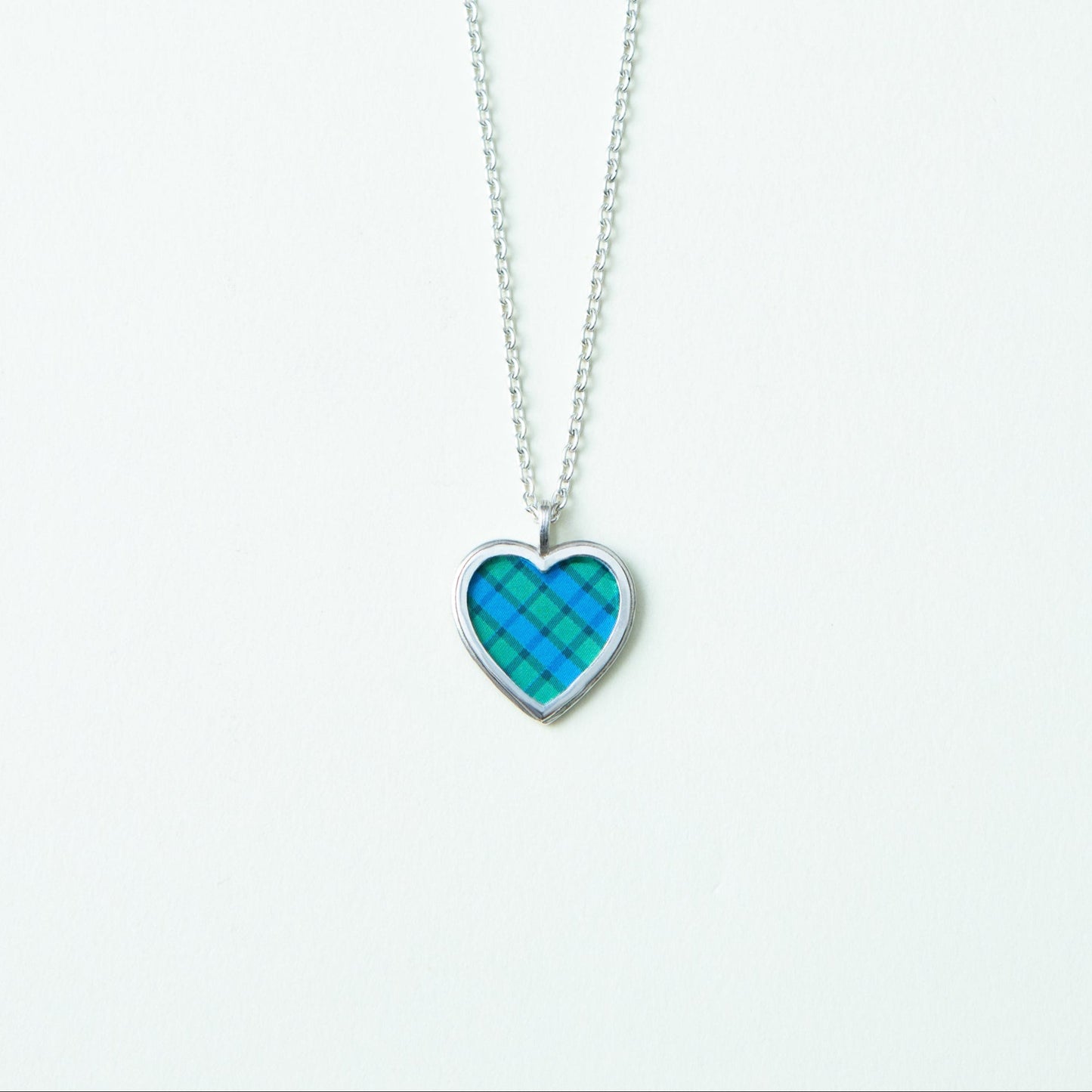 "Gingham Heart" - Necklace