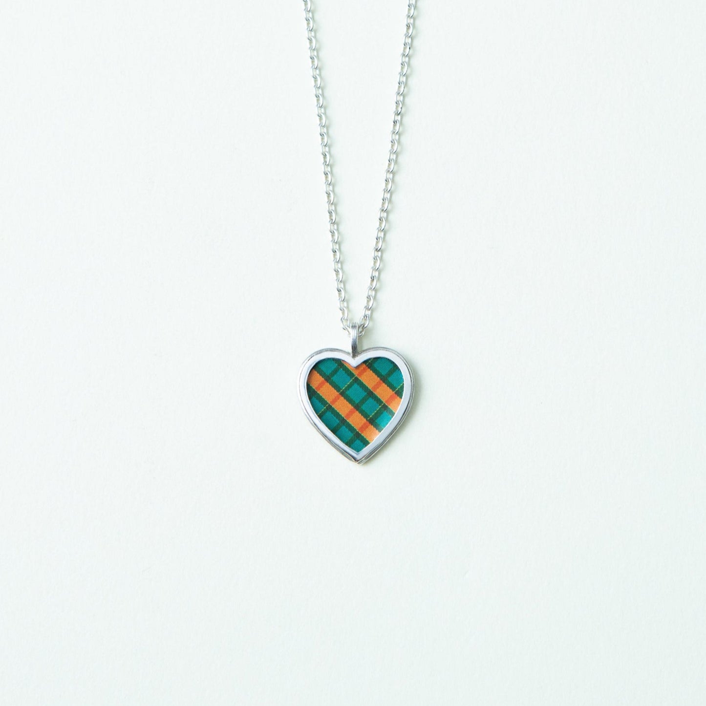 "Gingham Heart" - Necklace