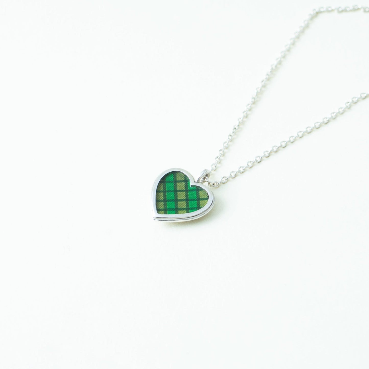 "Gingham Heart" - Necklace