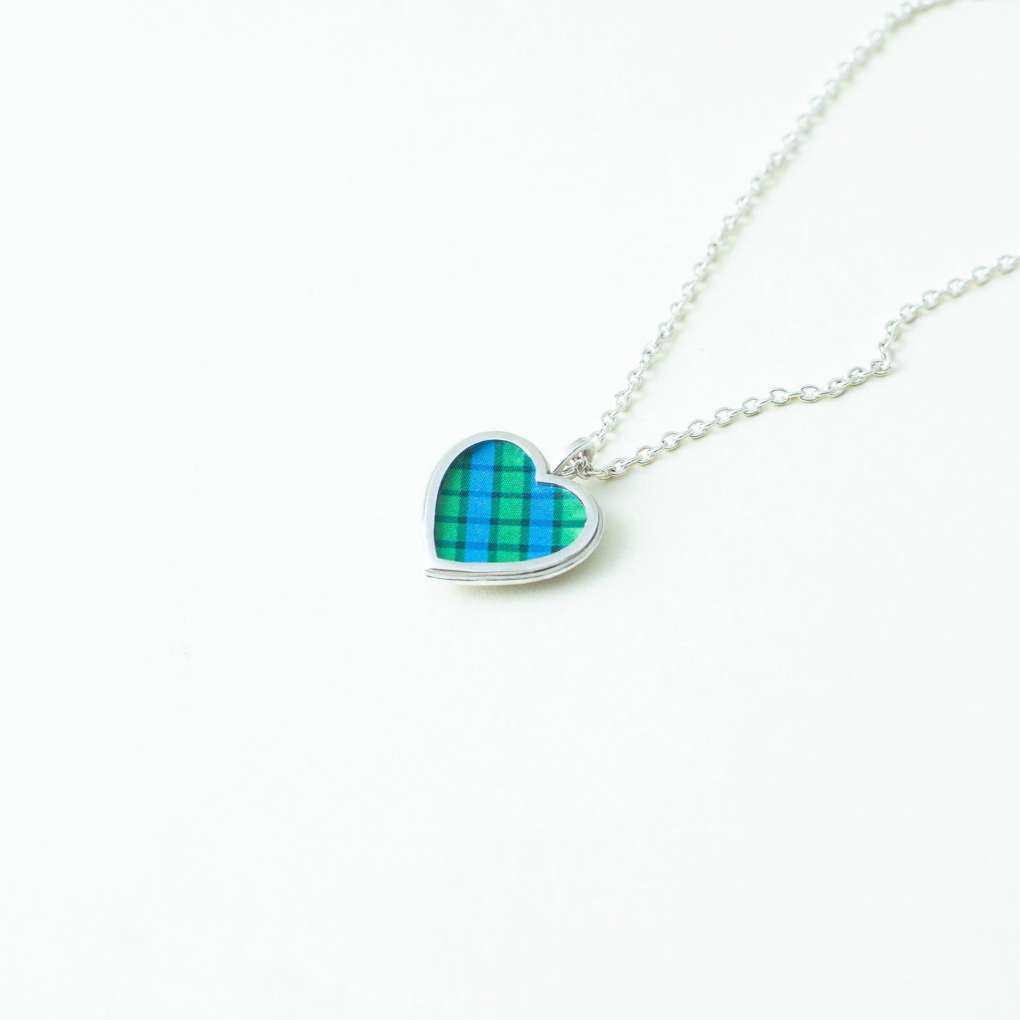 "Gingham Heart" - Necklace