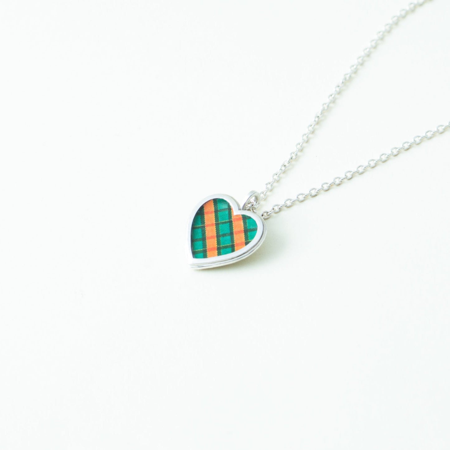 "Gingham Heart" - Necklace