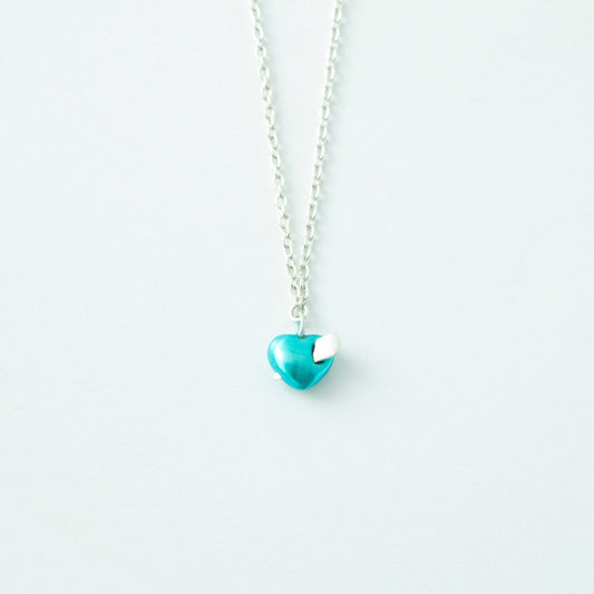 “Heart of glass” - Necklace - Blue