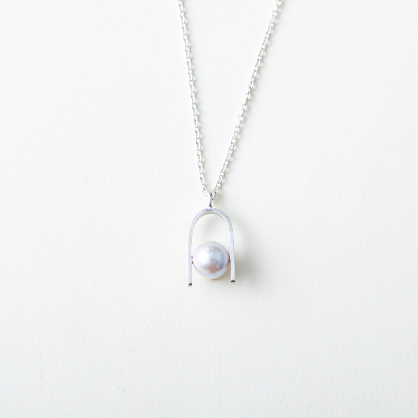 "Sandwich Pearl -U-" - Necklace