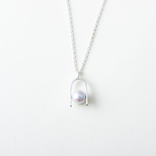 "Sandwich Pearl -U-" - Necklace