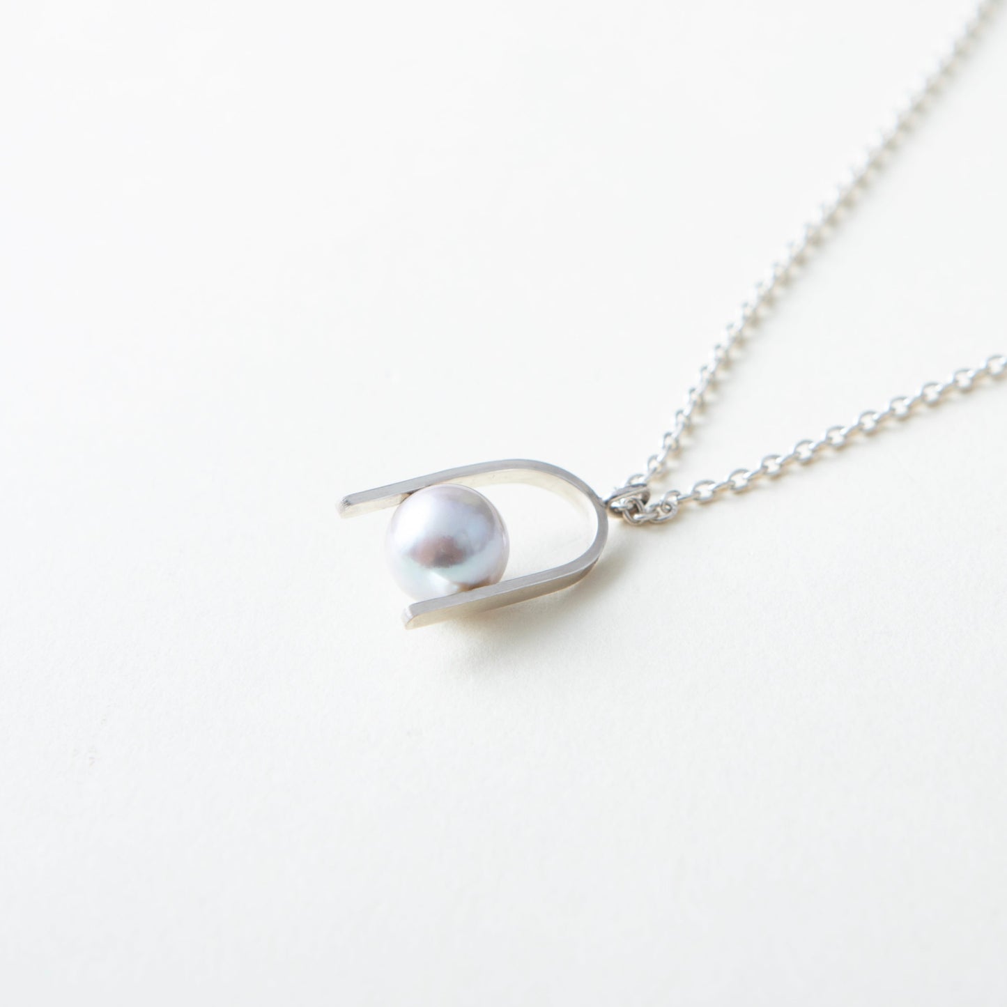 "Sandwich Pearl -U-" - Necklace