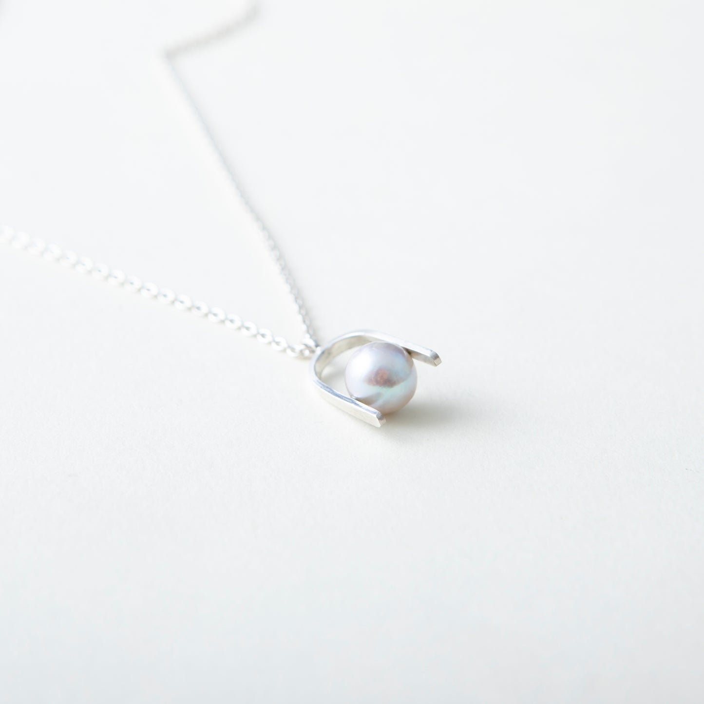 "Sandwich Pearl -U-" - Necklace