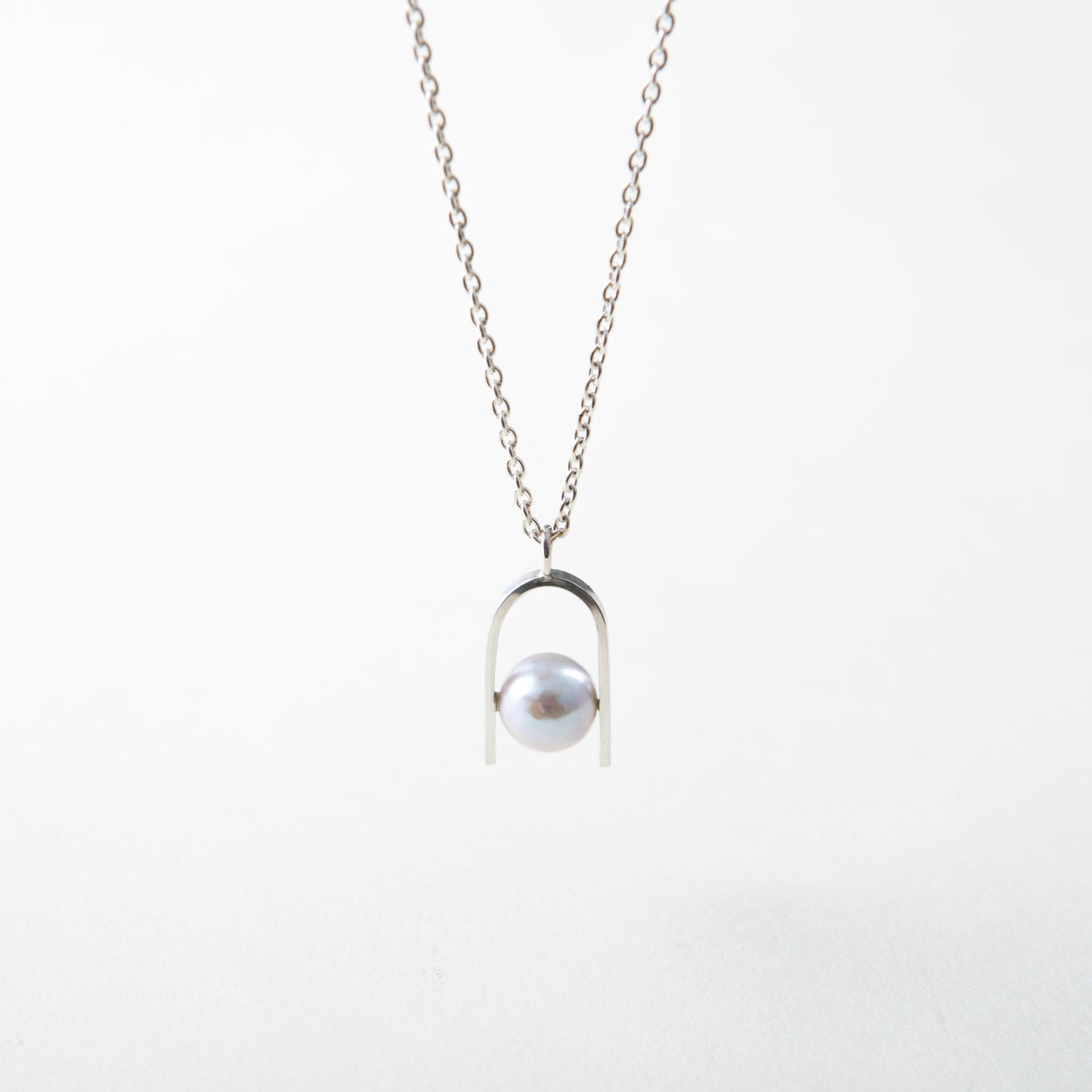 "Sandwich Pearl -U-" - Necklace