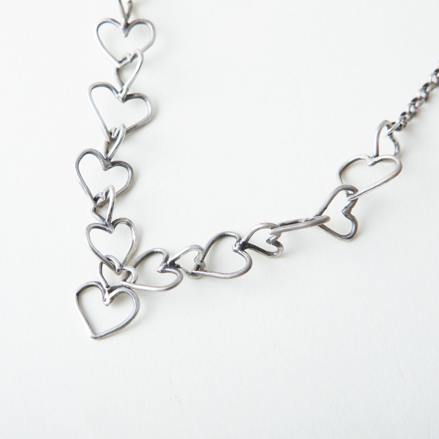 "Stack Heart Chain" - Necklace