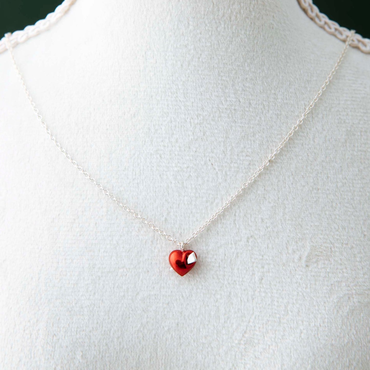 “Heart of glass” - Necklace - Red