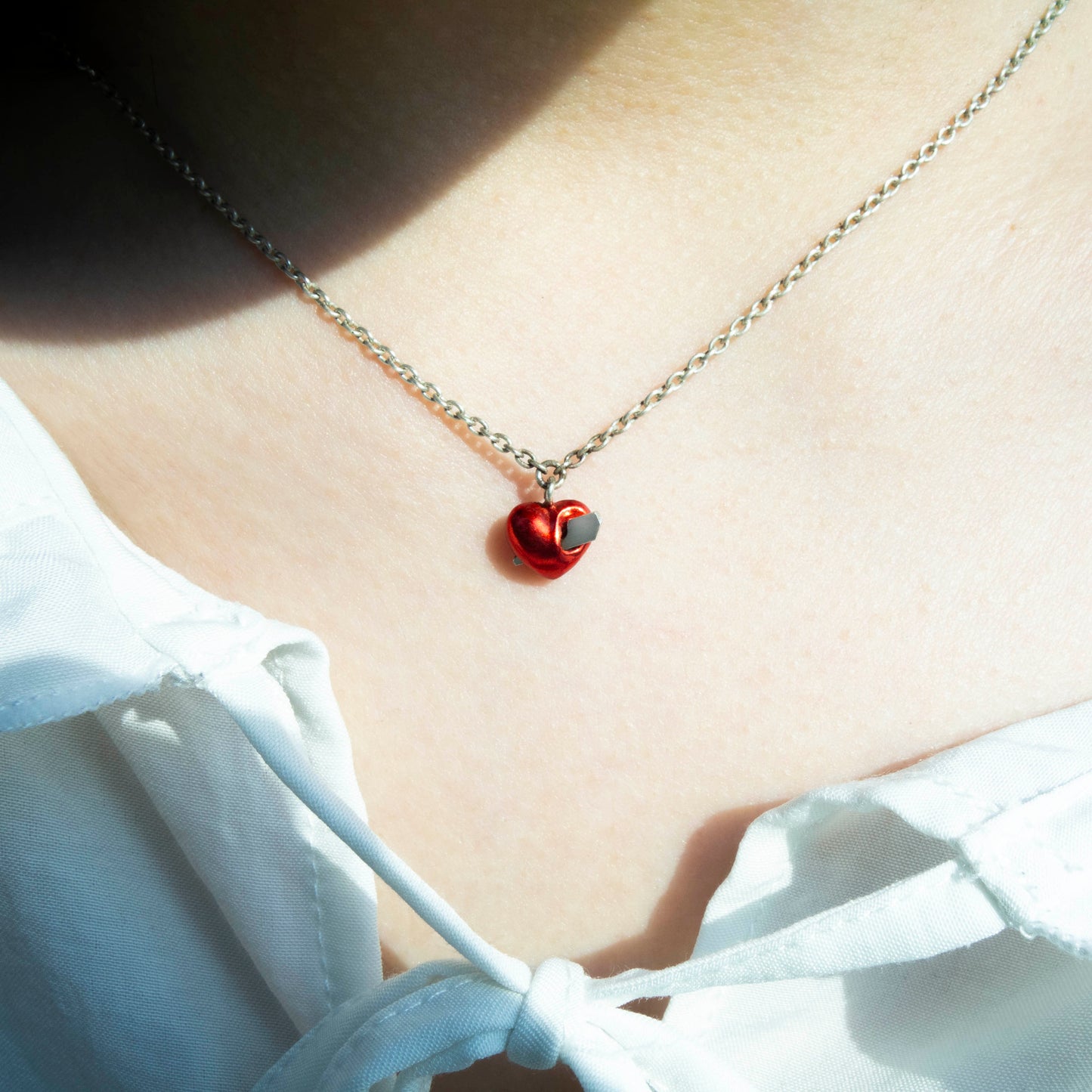 “Heart of glass” - Necklace - Red