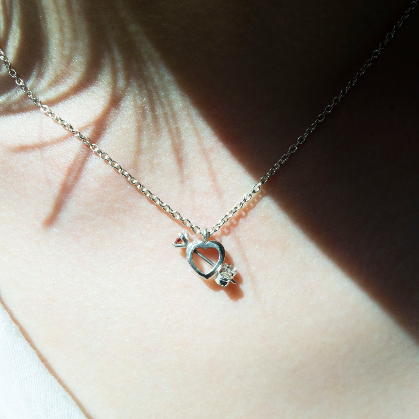 "Through the Heart" - Necklace&Pierce