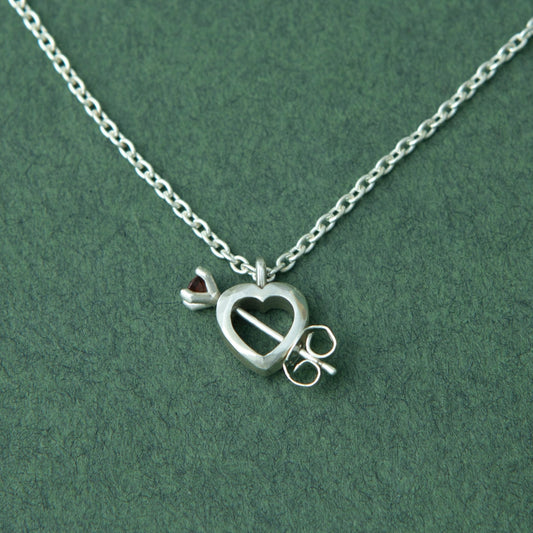 "Through the Heart" - Necklace&Pierce