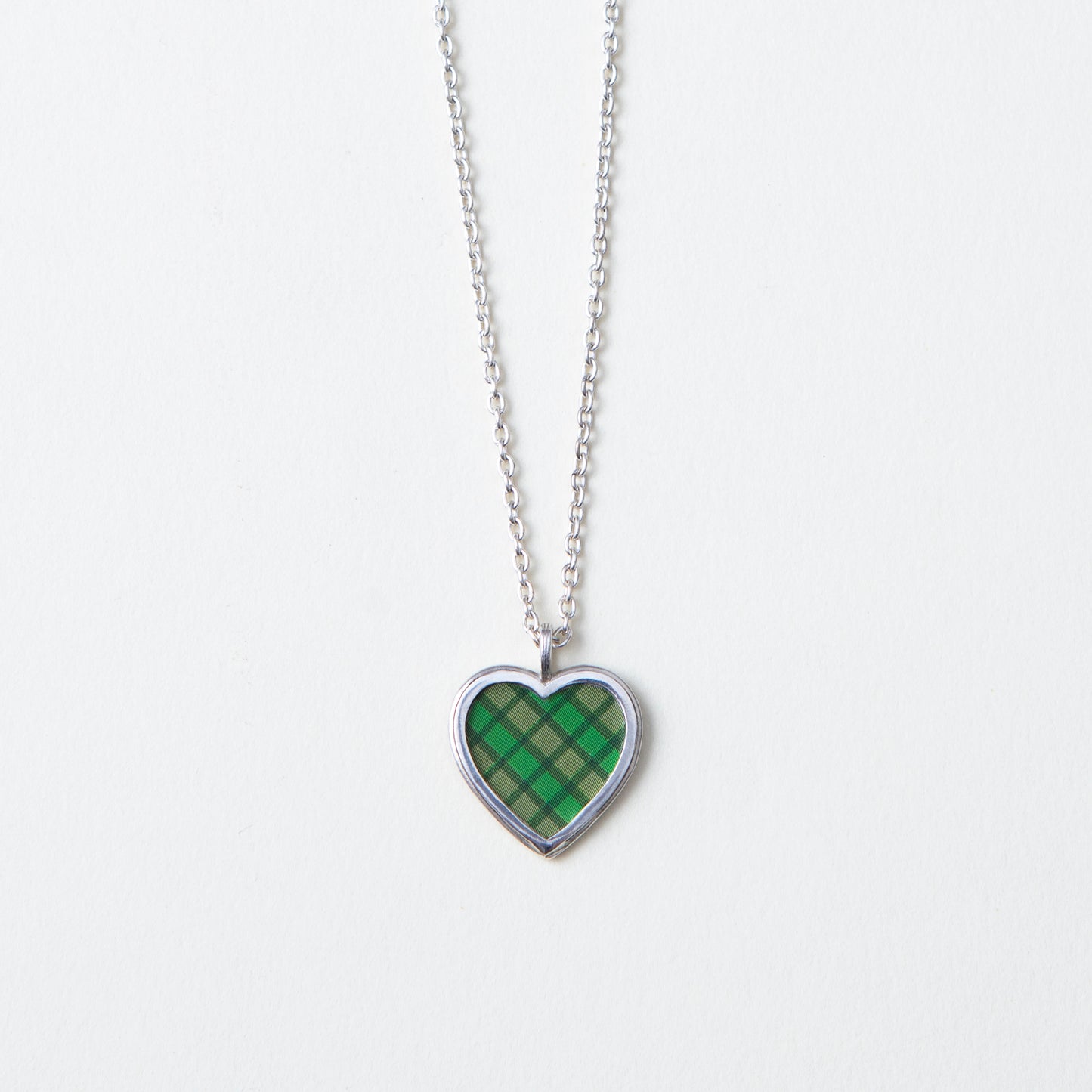 "Gingham Heart" - Necklace