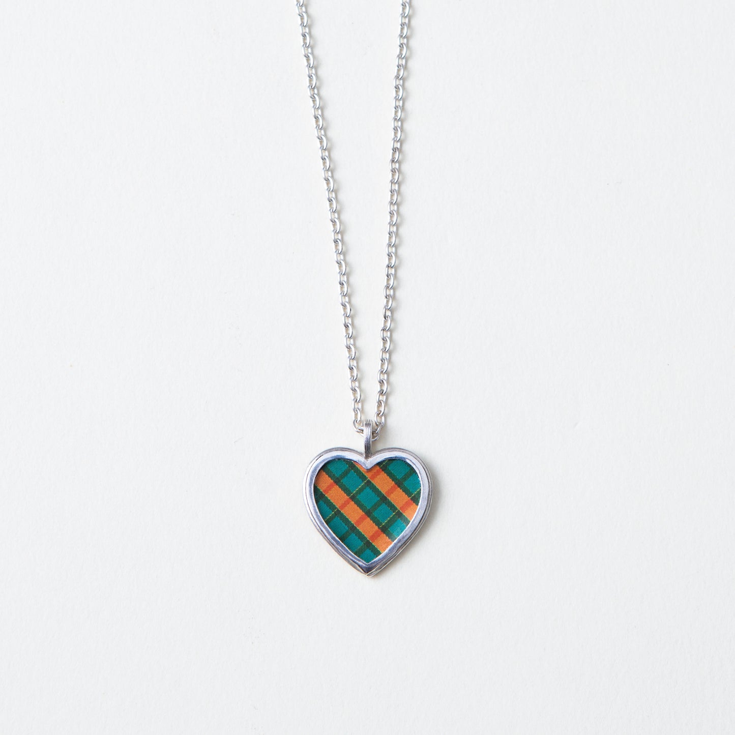 "Gingham Heart" - Necklace