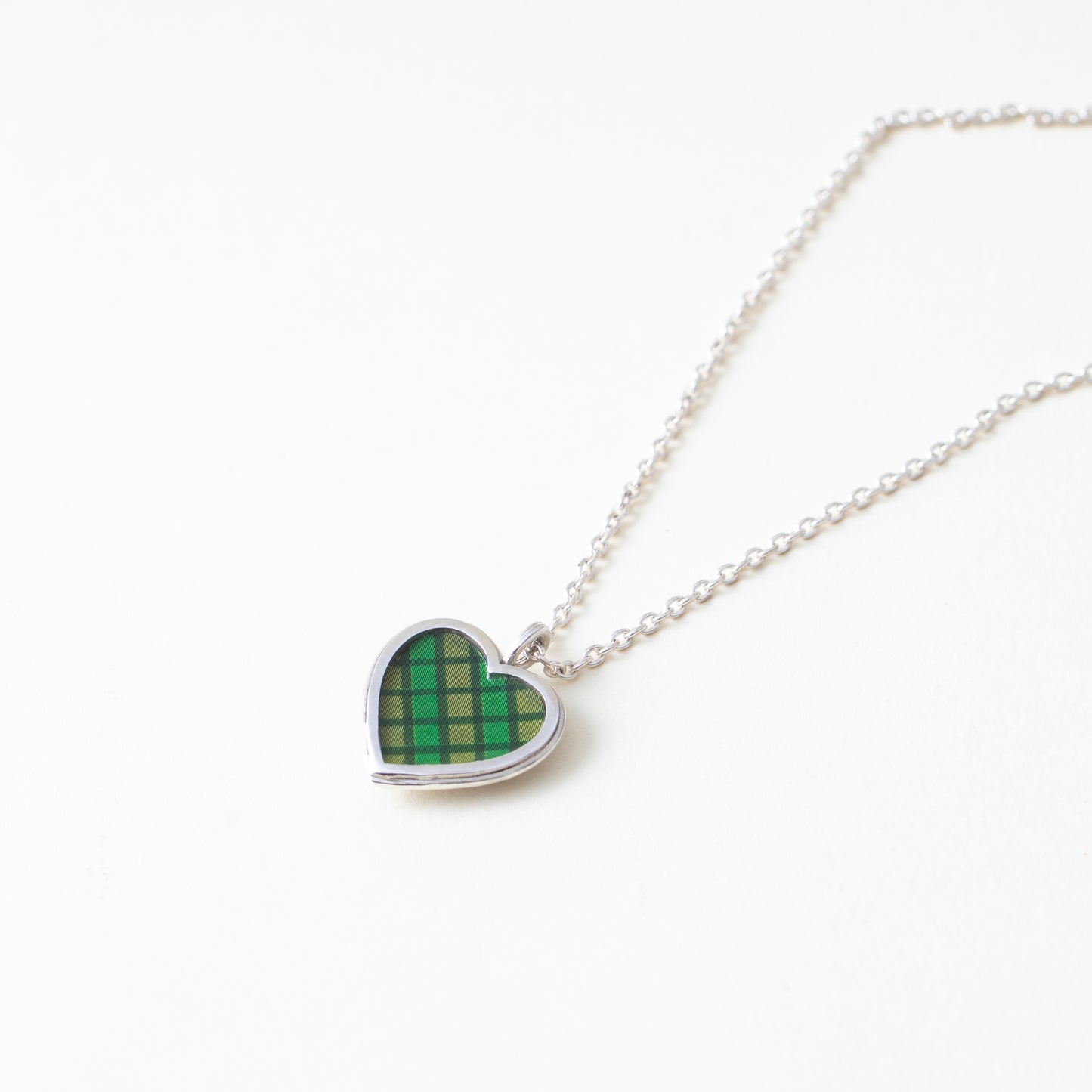 "Gingham Heart" - Necklace