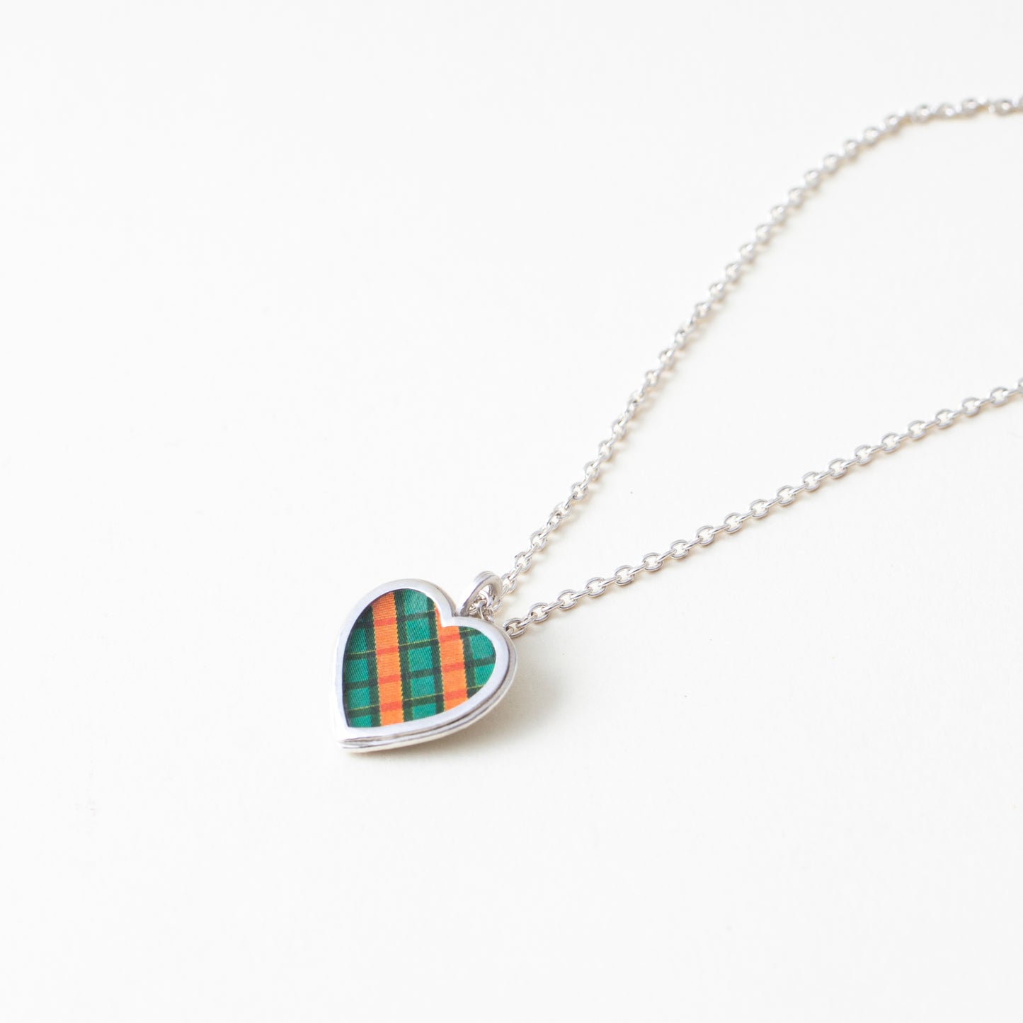 "Gingham Heart" - Necklace