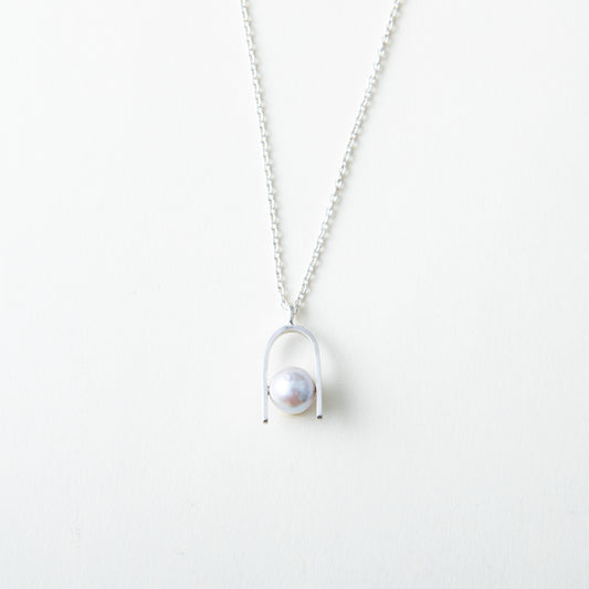 "Sandwich Pearl -U-" - Necklace