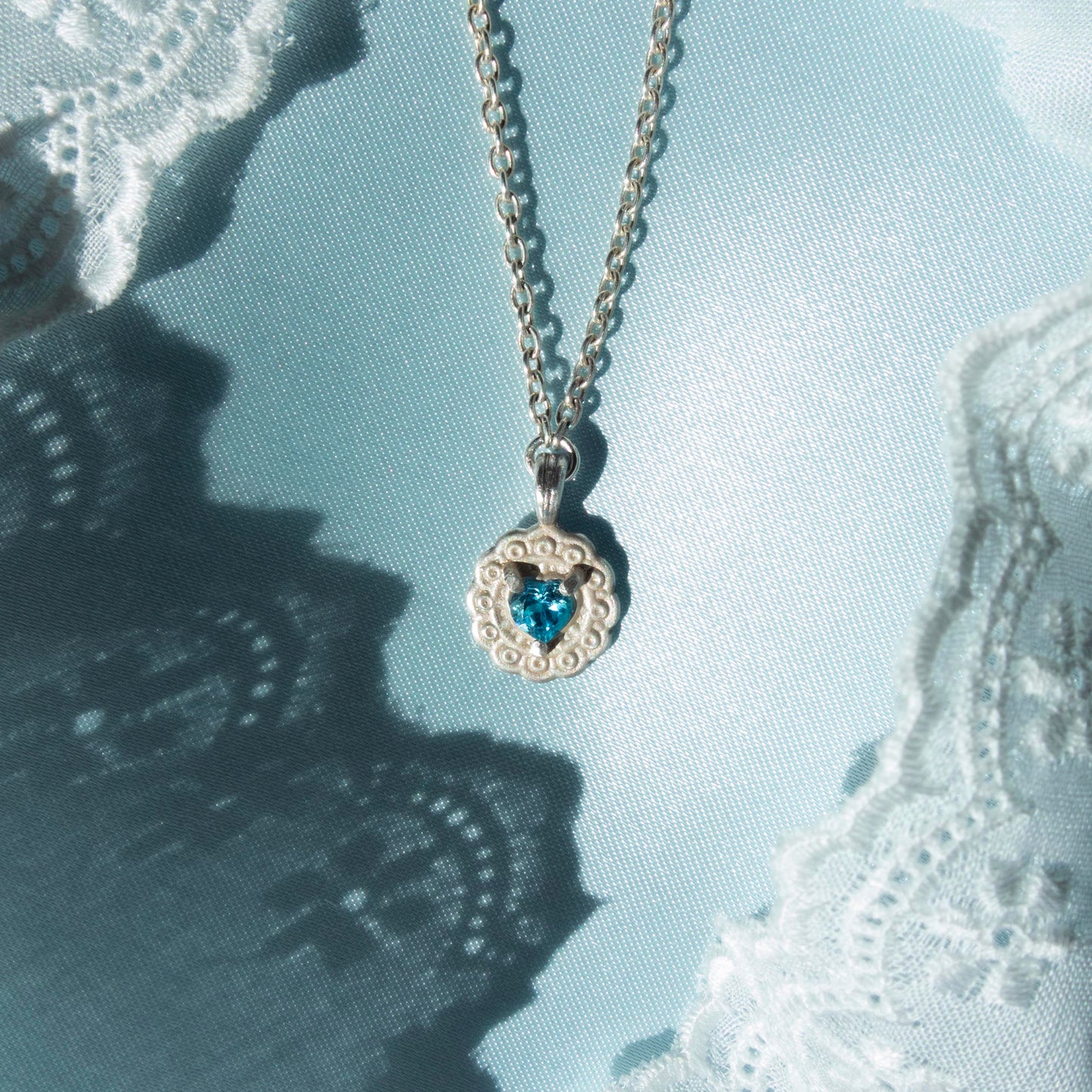 "Hold Innocence -Blue Topaz-" - Necklace