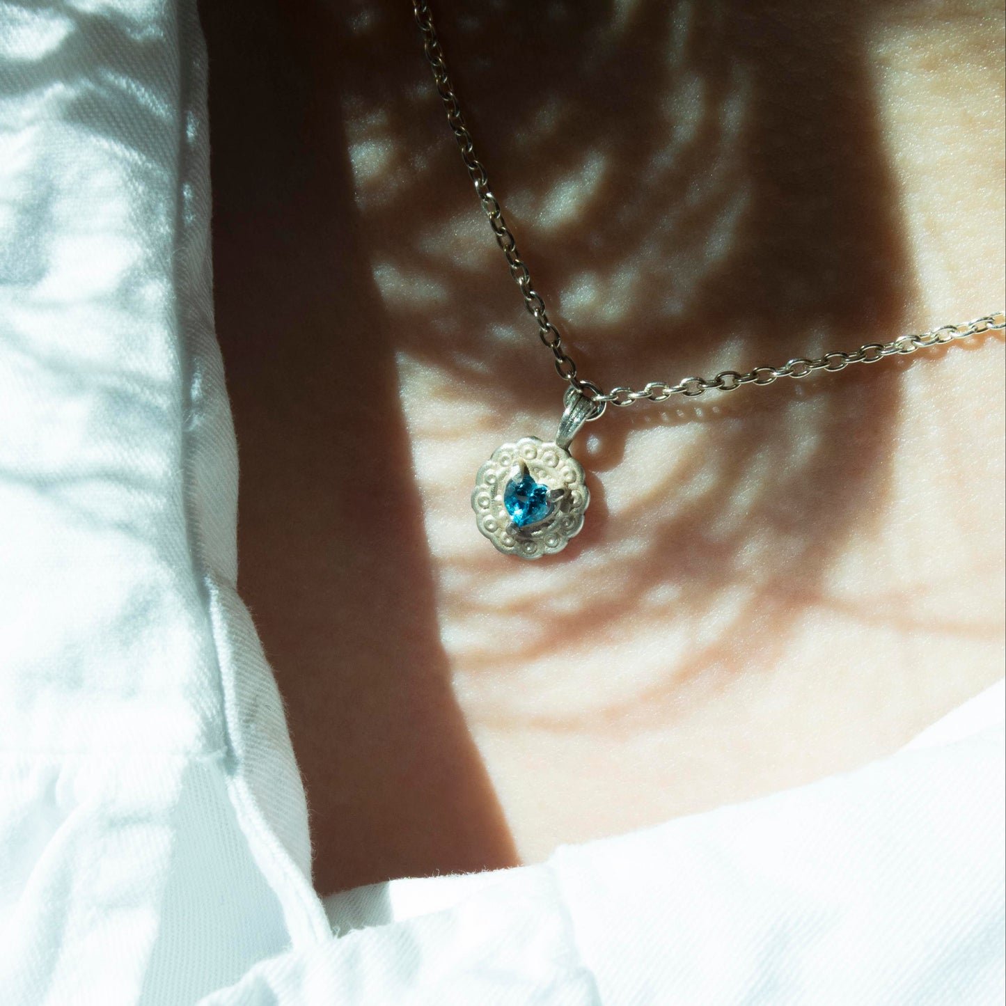 "Hold Innocence -Blue Topaz-" - Necklace