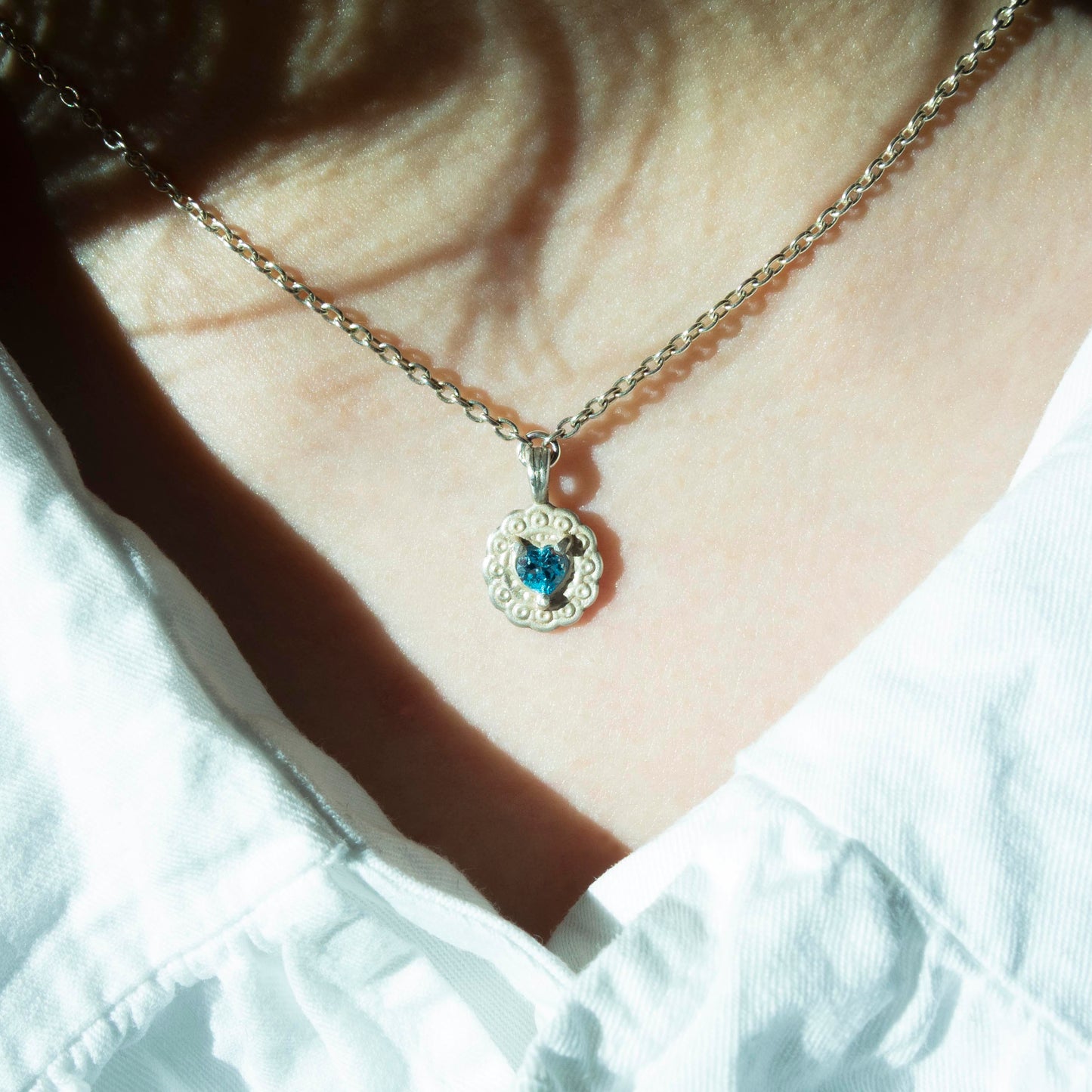 "Hold Innocence -Blue Topaz-" - Necklace