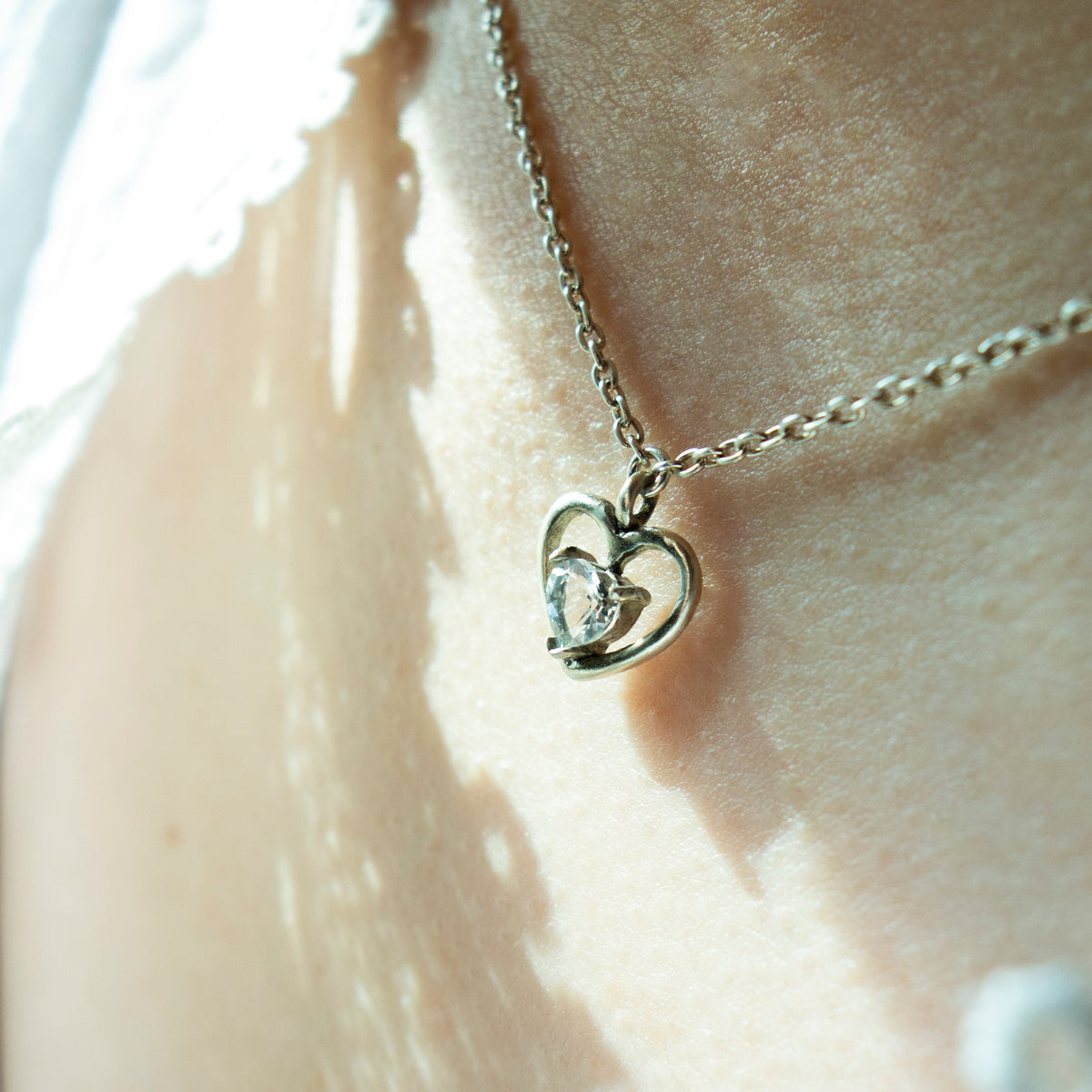 "Hold Innocence -Blue Topaz-" Necklace